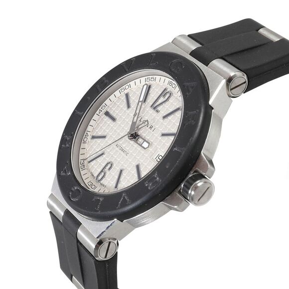 BVLGARI Diagono DG 40 SV Men's Watch in  Stainless Steel/Rubber - Picture 4 of 5